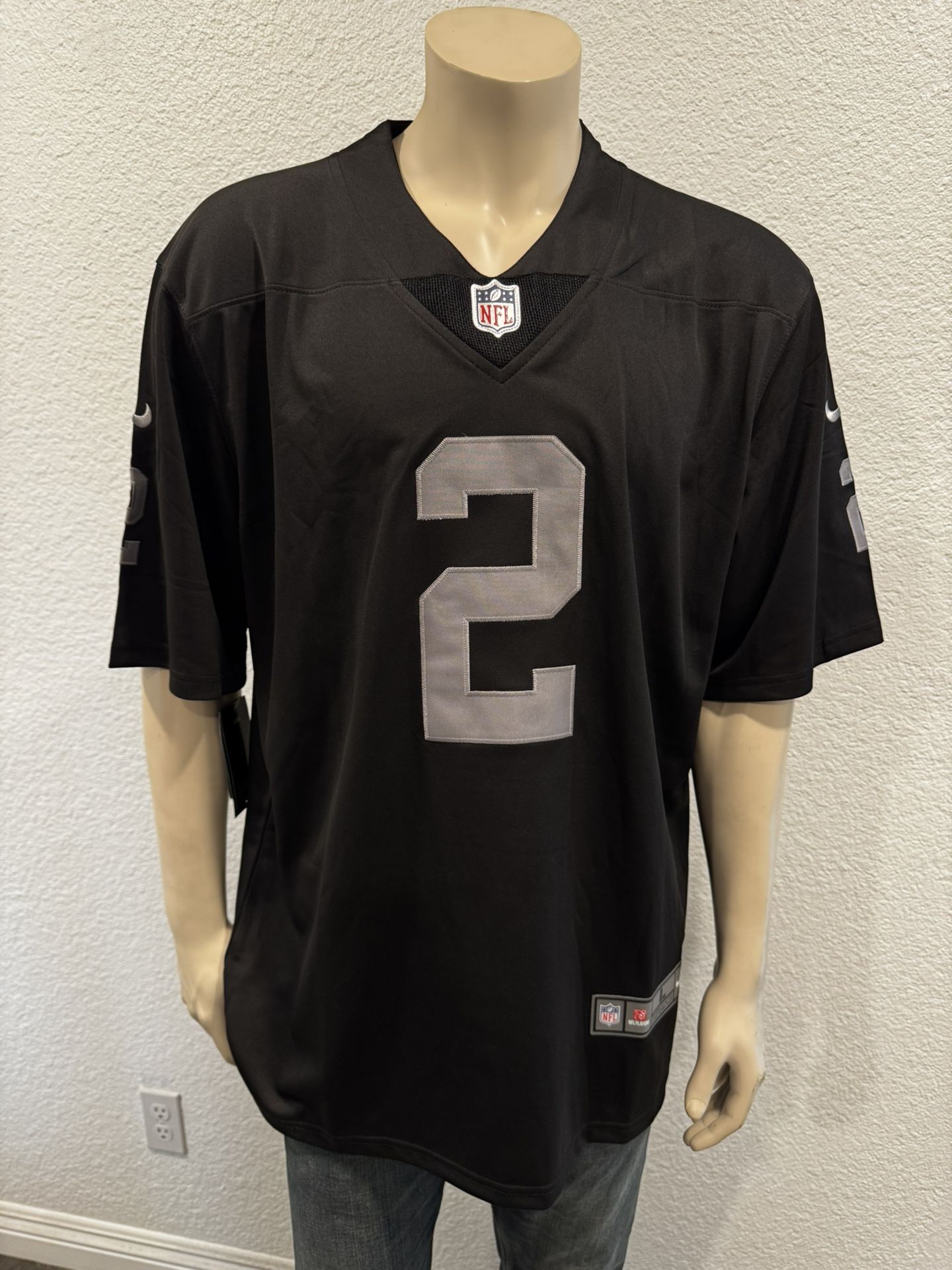 Ashton Jeanty Raiders Black Jersey Stitched