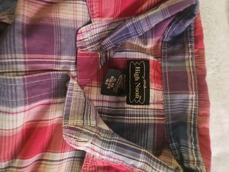 Men's high noon XL cowboy plaid button up
