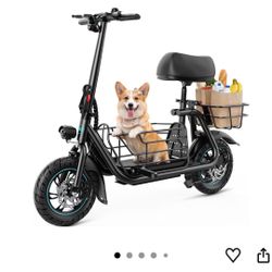 Electric scooter with seat