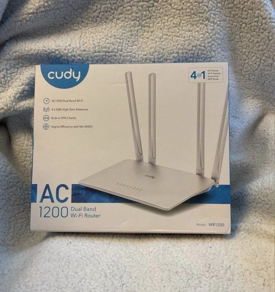 Cudy Wifi Router Model WR1200 Open Box
