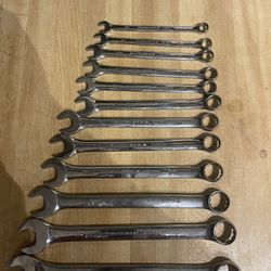 Sliver Eagle By Matco 12pc Metric Wrench Set 19- 8 Mm Used Great Condition $120 For Set 