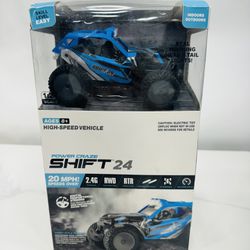Remote Controlled Car Kids Toy, Power Craze Shift 24 Mini RC, High Speed Buggy