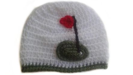 Crocheted Baby Hat-Unisex Gulf Sports Fan Photo Prop Beanie Hat- Boy or Girl-Photo Pro