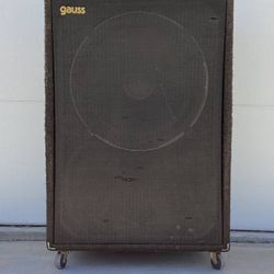 vintage Bass Cabinet 1x18 Speaker Cetec Gauss