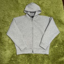 Youngla Scuba Grey Zip Up Size Small 