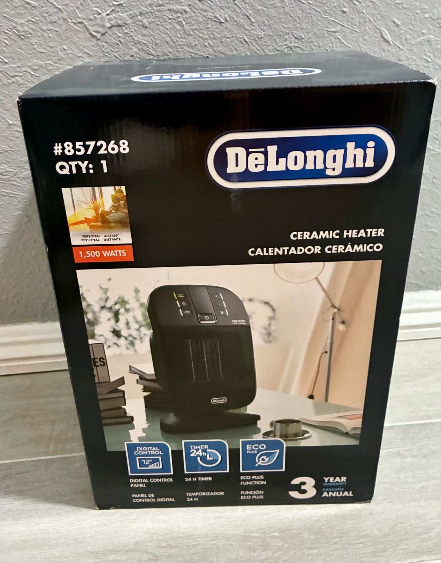 DeLonghi Ceramic Heater 1500 Watts