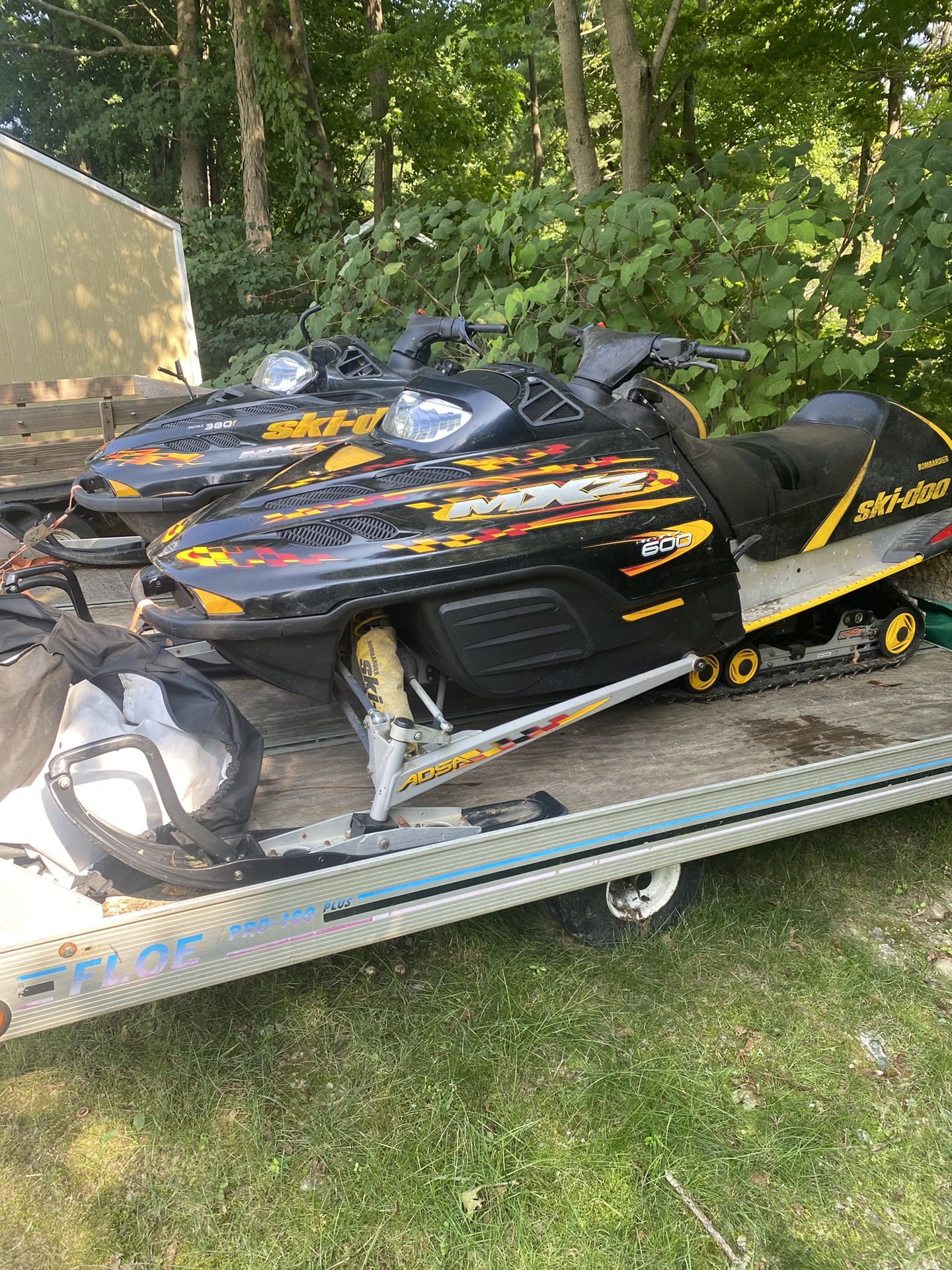 Skidoo Mxz Snowmobile With Trailer