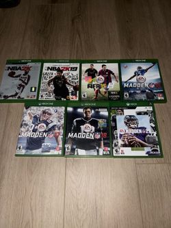 Lot of 7 Xbox One Sports Games