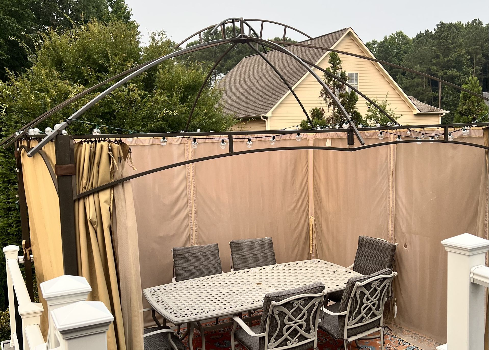 Canopy Frame With Curtains