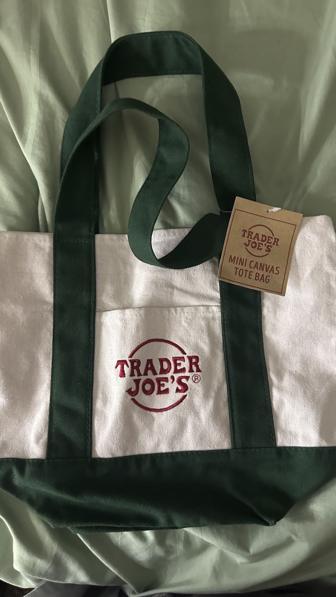 Trader Joe Mini Canvas bag!!