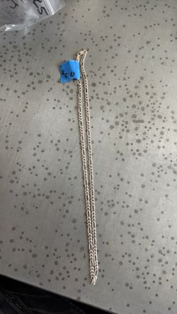 Cadena fígaro de plata mexicana!!.925
