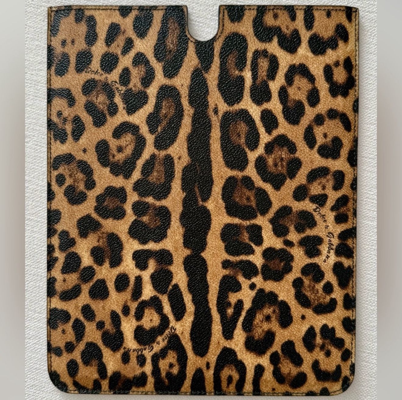 DOLCE&GABBANA Brown Cheetah iPad Case