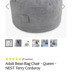 Adult Bean bag chair Queen Size