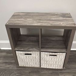 Cube Organizer With Basket Drawers 