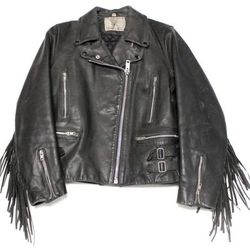 (Ladies) Drag Specialties Leather Biker Jacket