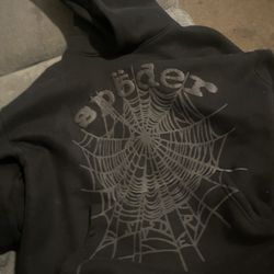 All Black Spider Hoodie