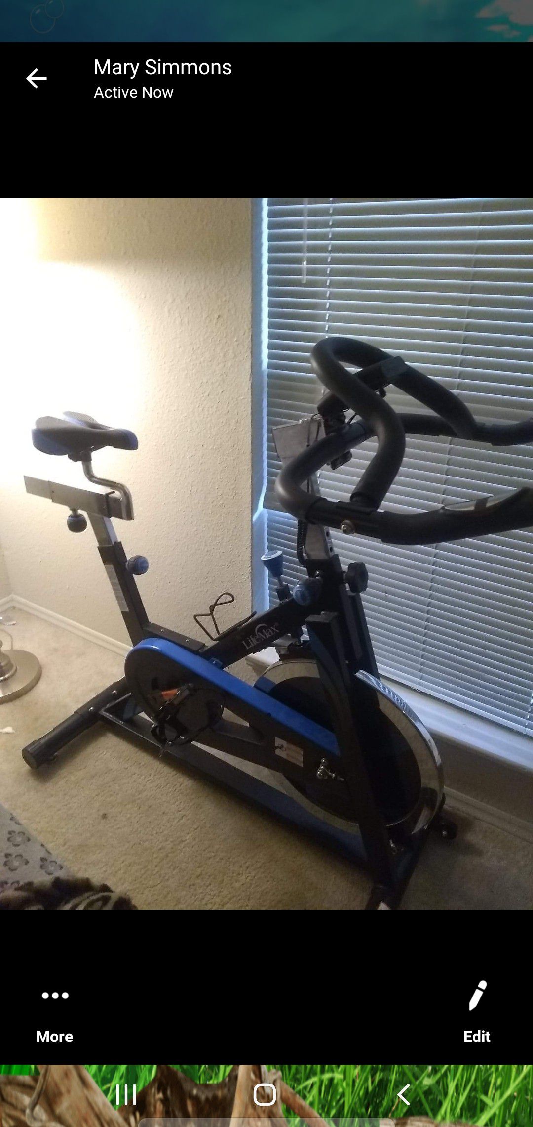 Life max exercises bike price almost 400 I'm only asking 185 new condition.