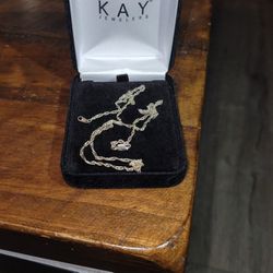 Kay Jewelry white gold chain 14K
