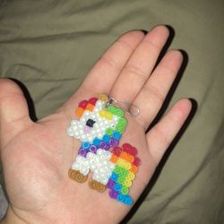 Melted Beads Keychain 