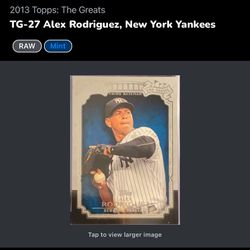 2013 Topps: The Greats Alex Rodriguez