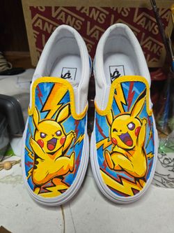 Pokemon/Pikachu Handpainted Shoes