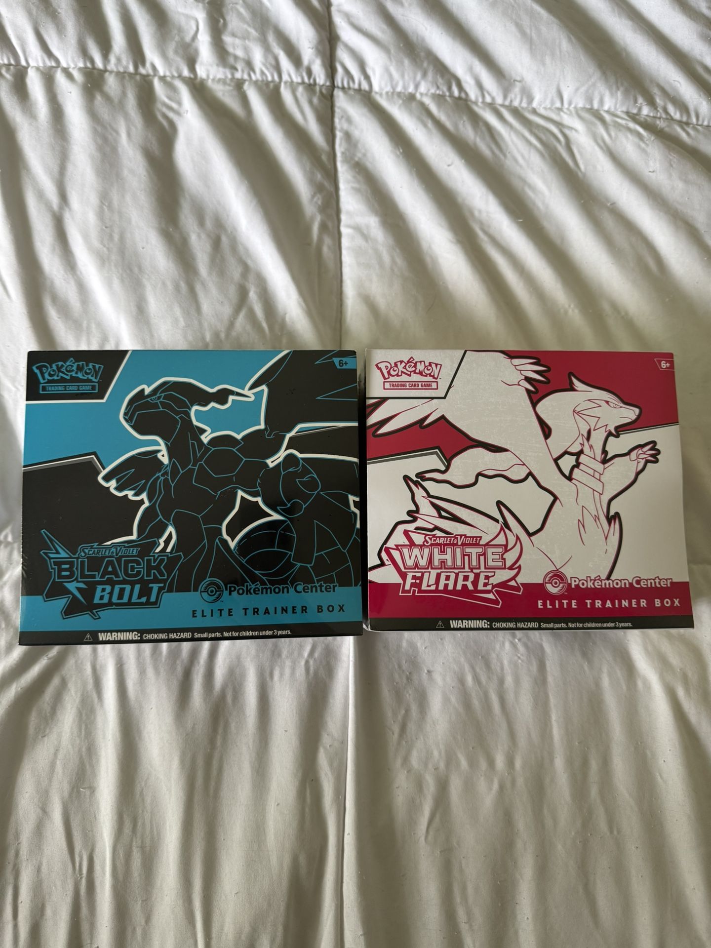 Black Bolt + White Flare POKEMON CENTER ETB