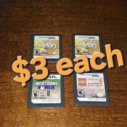 Nintendo Ds Games $3 Each