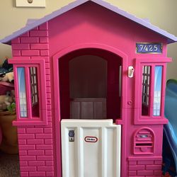 Little Tikes Pink Cape Cottage Playhouse Like New