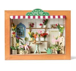 DIY 3D Miniature Flower Shop Craft Kit - Mondo Llama