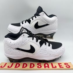 Nike Air Jordan Stadium 90 Low TD Football Cleats HQ0210-100 White Men’s Sz 8.5 and 9.5 available