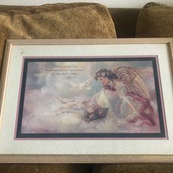 Beautiful angel picture frame