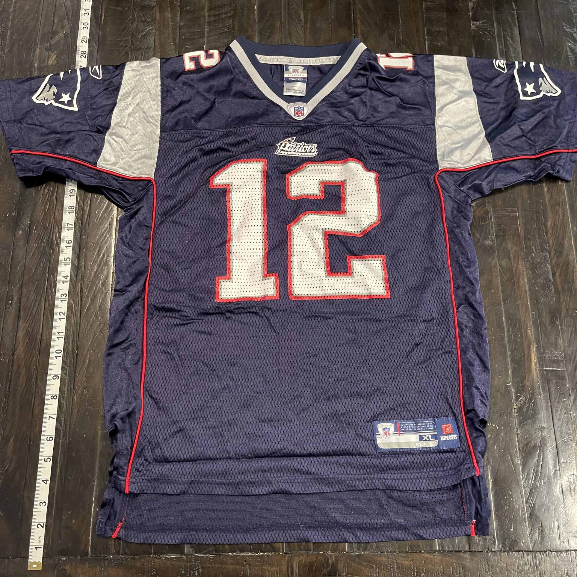 Tom Brady New England Patriots Reebok NFL Jersey EUC Youth Size XL 