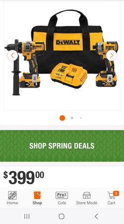 Brand New In Unopened Box Dewalt 20volt Brushless XR Impact/Hammer Drill Kit With Yellow Fast Charger And 2 5ah Batteries. $350