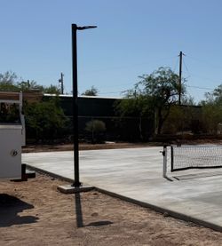 Outdoor LED Court Light on Pole