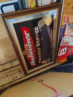 Budweiser Proudly Served Bar Mirror Sign