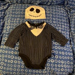 Baby Jack Skellington Halloween Costume Onesie