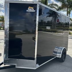 NEW 2026 6x12 SA 7’ height enclosed trailer