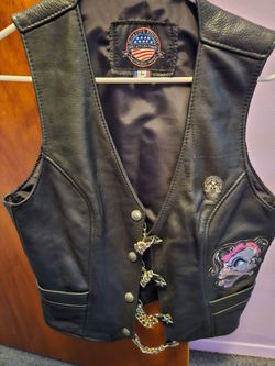 Leather vest