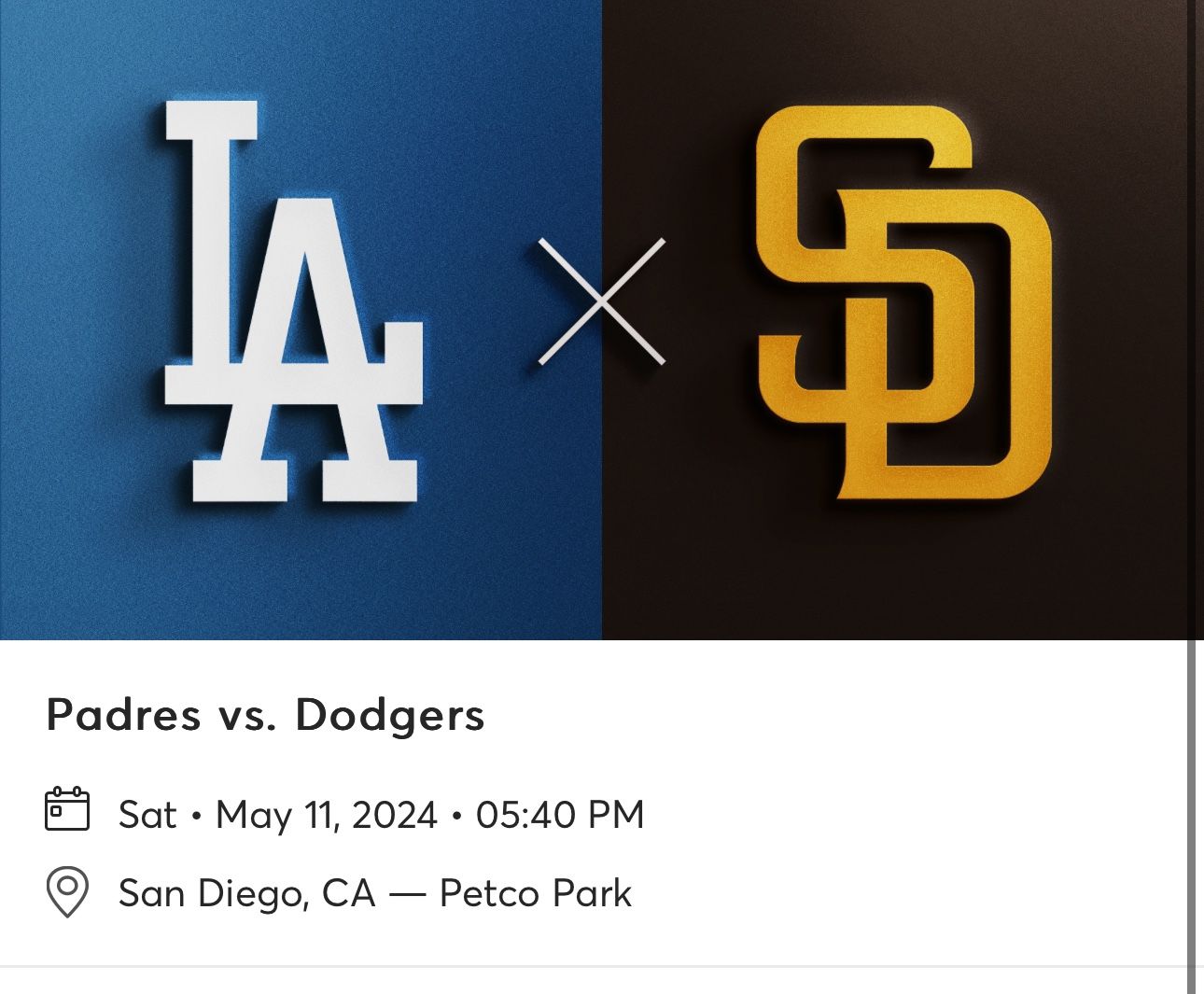 Padres Vs Dodgers