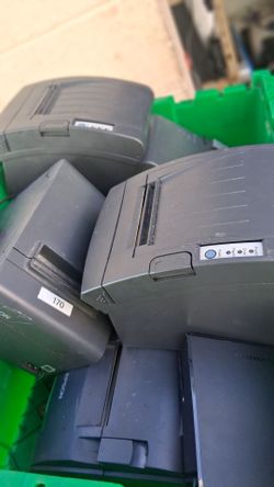 Epson receipt printers thermo with charger included.