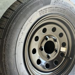 4 Trailer Tires 175x80-13 With Rim $320 