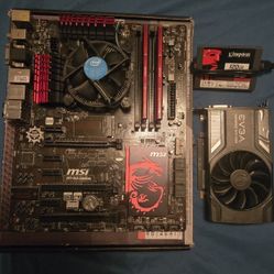 Intel Motherboard,Cpu,Ram, Gpu & SSD Bundle