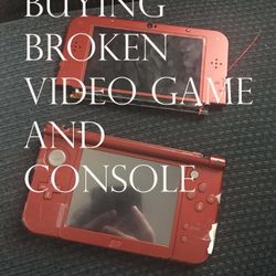 Buying Broken Games And  Console 3ds Xl Switch Nintendo Playstation
