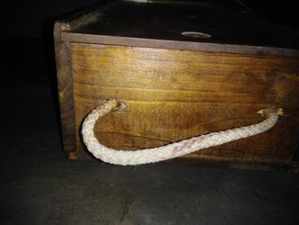 Wood box sliding lid