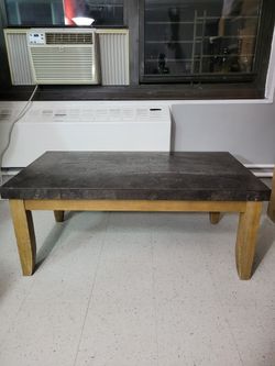 Bob's Bluestone Coffee Table w/ Rustic Chic Legs