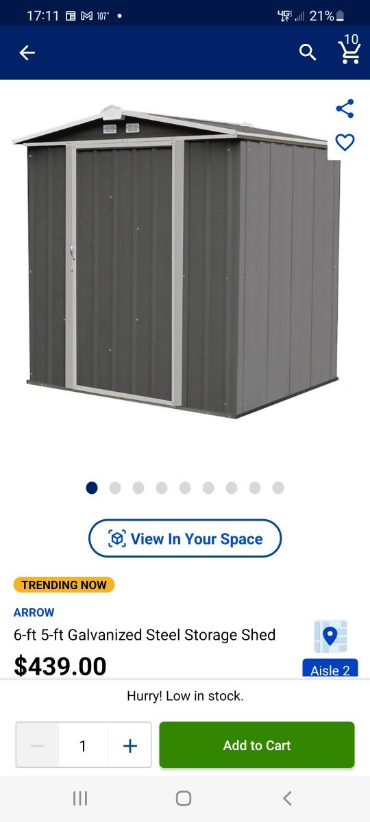 Spacemaker 6 X 5 Shed