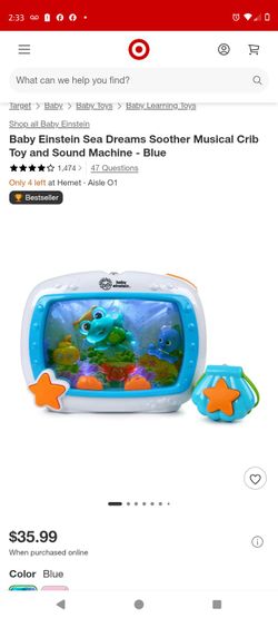 Baby Einstein Sea Dreams Soother Musical Crib Toy