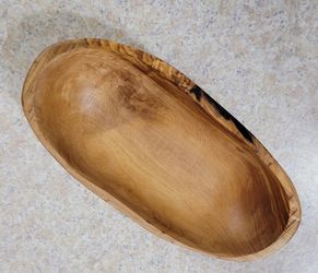 Tapas Bowl, Deep and Oval, 14-16 cm, Made of Olive Wood
