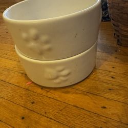 Ceramic Dog Bowls (2)
