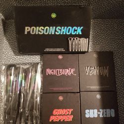 BH cosmetics Poison shock eyeshadow palettes and makeup brush set 